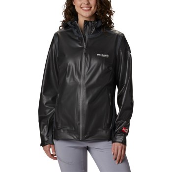 Columbia OutDry Ex Stretch Hooded Shell, Chamarras Negros Para Mujer | 514709-GLN